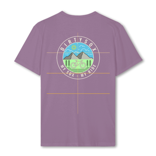 MYSOXMYRIDECREME Purple Regular Tee.