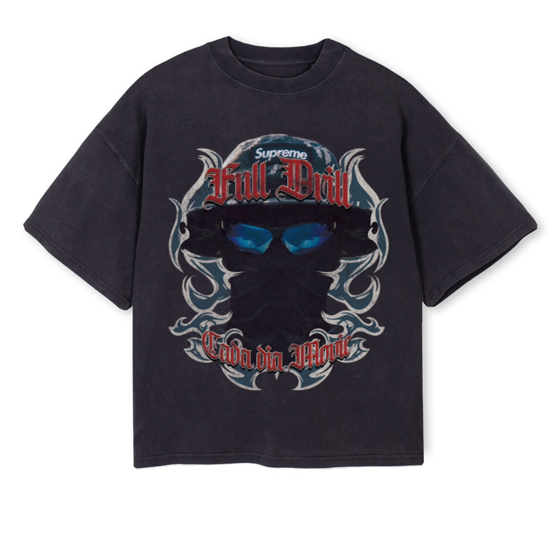 FDFESTIVALGRAY Vintage Black Oversized Boxy Tee. – WATC STUDIO