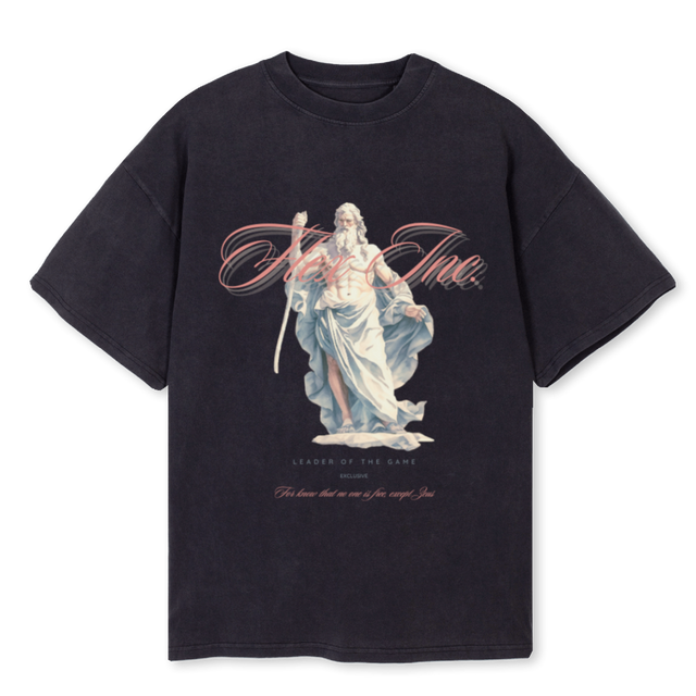 ZEUSS_1 Vintage Black Oversized Tee.