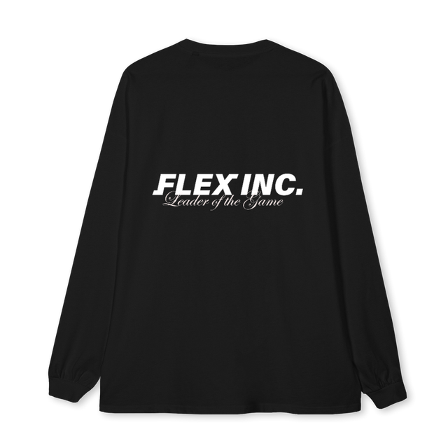 LOTGLONGSHIRT Black Oversized LS Tee.