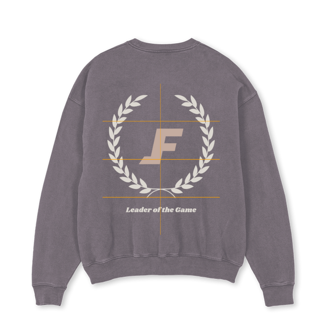 CHAMPIONSWEATER Pigment Grey Oversized Crewneck Sweater.