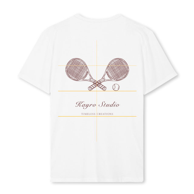 TENNISTSHIRT White Regular Tee.