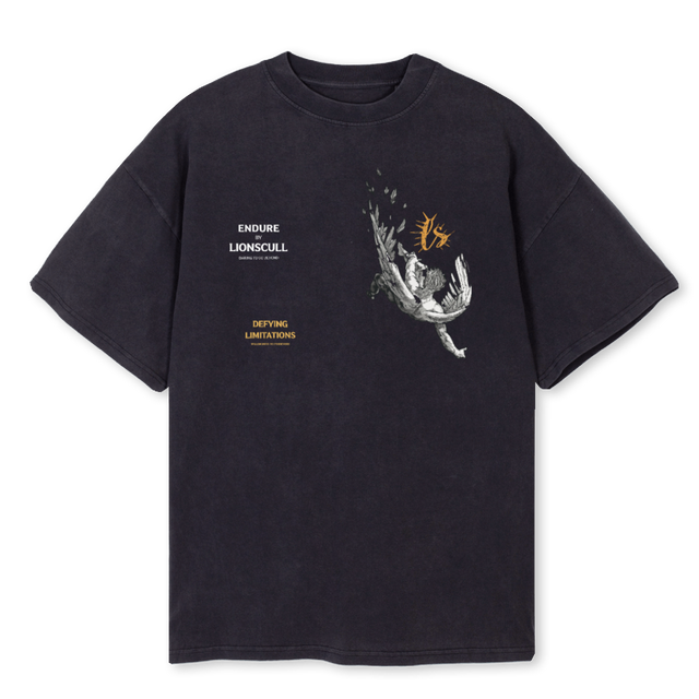 ICARUS Vintage Black Oversized Tee.