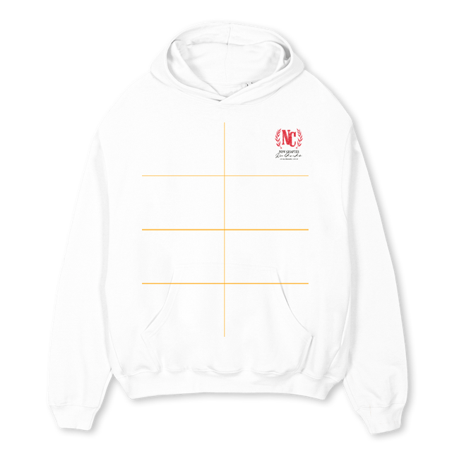 NCHOTELREDSWEAT White Oversized Hoodie.
