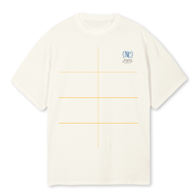 NCHOTELBLUE Cream Oversized Tee.