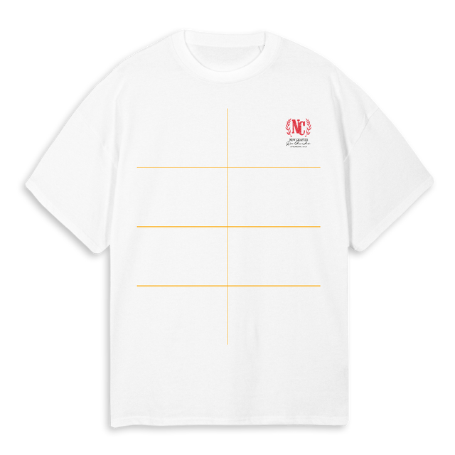 NCHOTELRED White Oversized Tee.