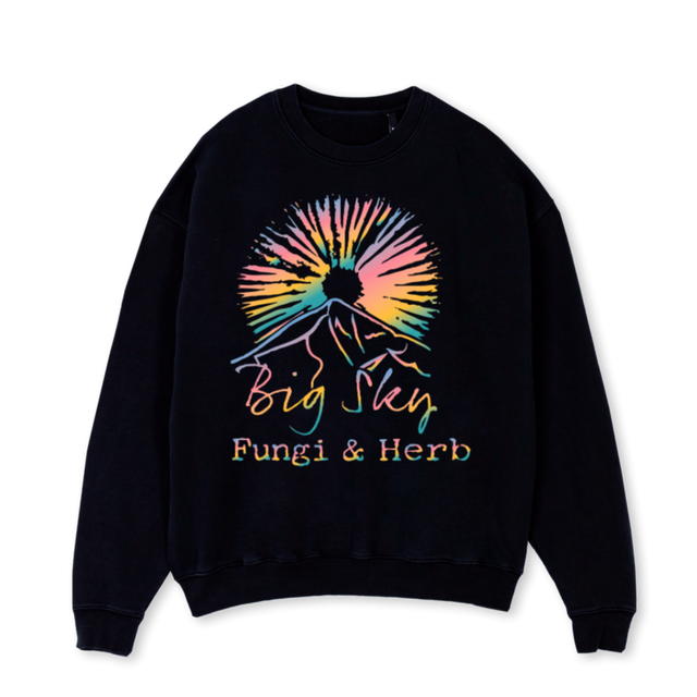 LWXBSFHBLK Black Oversized Crewneck Sweater.