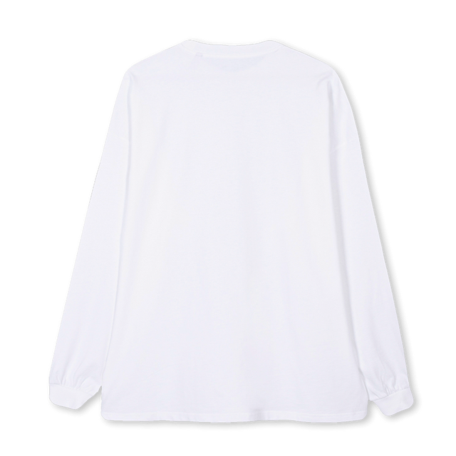 COWBOYSUNSETDONE White Oversized LS Tee.