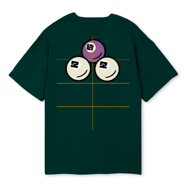 DROPXIX Wild Green Oversized Tee.