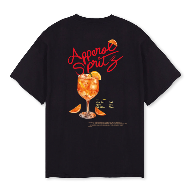 LOBOMARKETAPSPRITZ Black Oversized Tee.