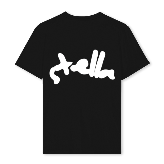 VIA Black Regular Tee.