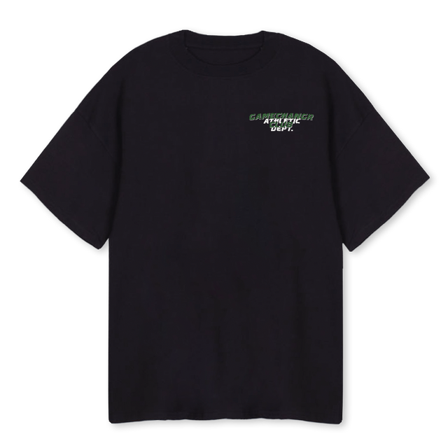 GCGREENSUM Black Oversized Tee.