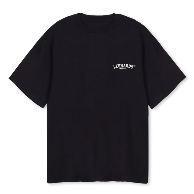 LMOGBASIC Black Oversized Tee.