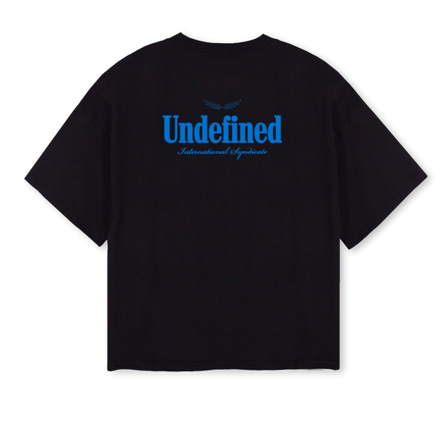 ISSHIRTBLUE Black Oversized Boxy Tee.
