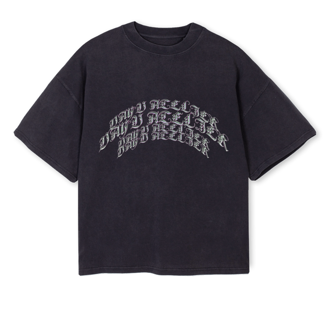 VAYUUU_2 Vintage Black Oversized Boxy Tee.