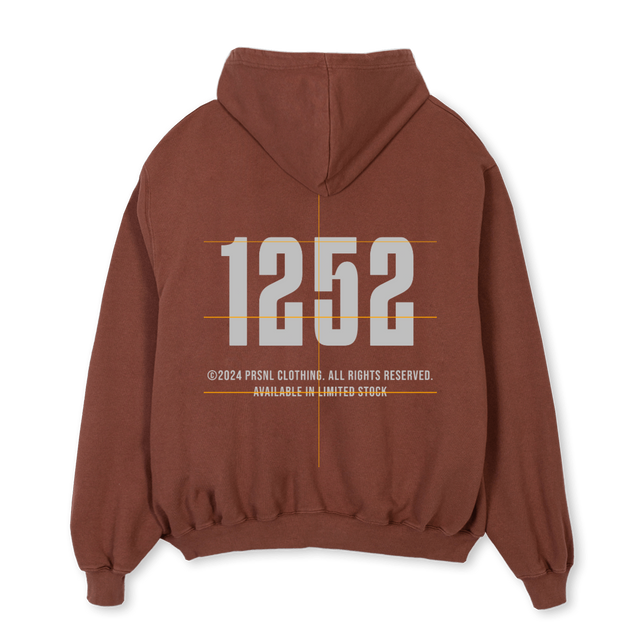 BROWNHOODIENUMBER Vintage Brown Oversized Hoodie.