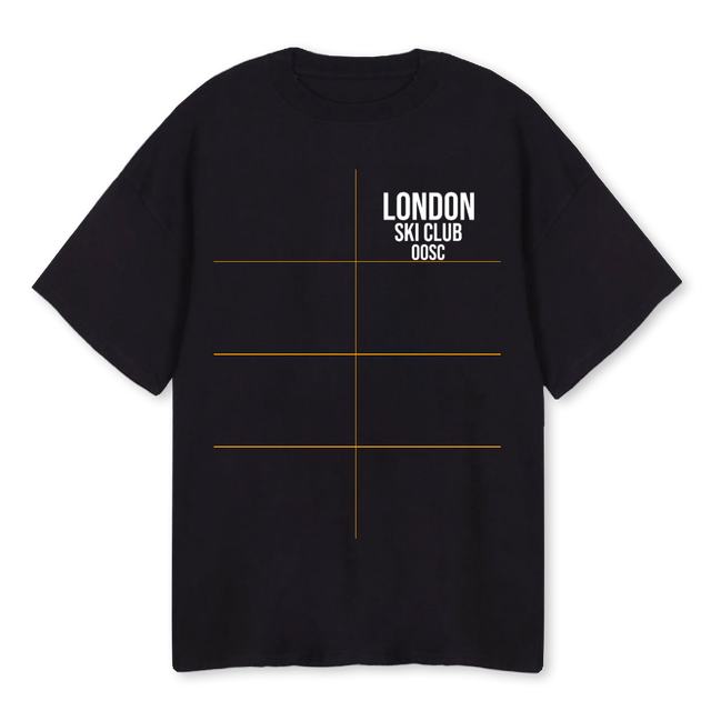 LDNSKITBLACK Black Oversized Tee.