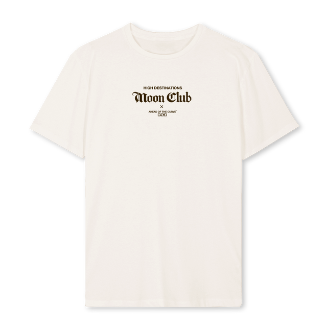 MOONCLUB Vintage White Regular Tee.