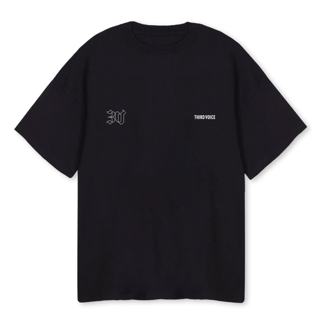 TVTSHIRTONE Black Oversized Tee.