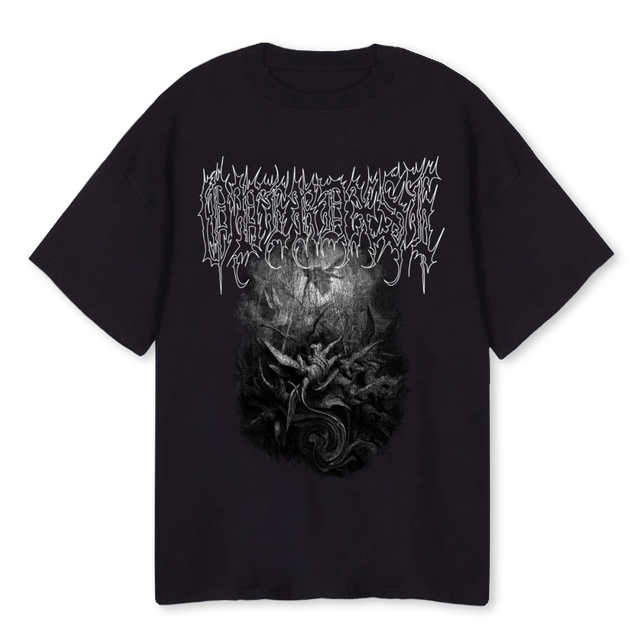 ANGELTEE  Black Oversized Tee.