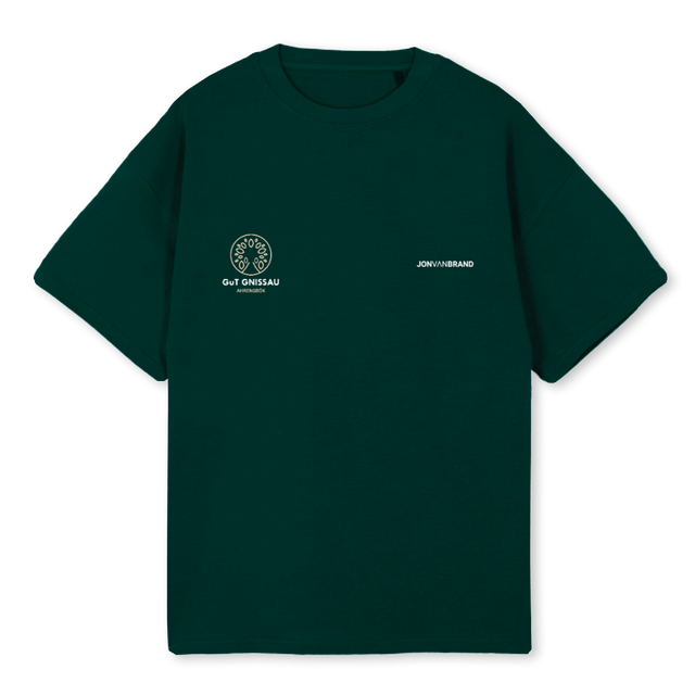 GUTGNISSAUSIZEM Wild Green Oversized Tee.