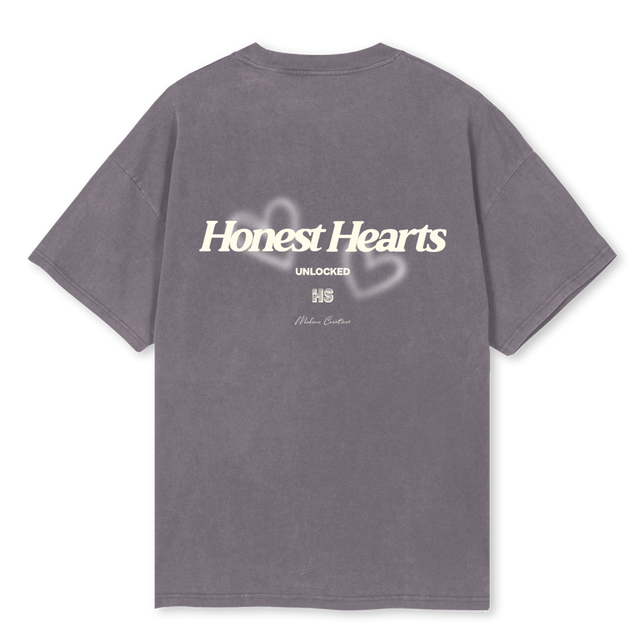 HSBASICTEEPIGGREY Pigment Grey Oversized Tee.