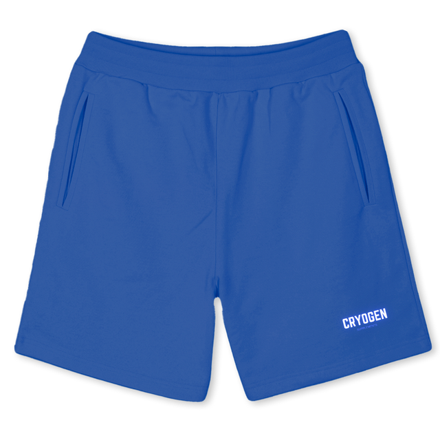 CRYOGENSHORTS Cobalt Blue Sweatshorts.