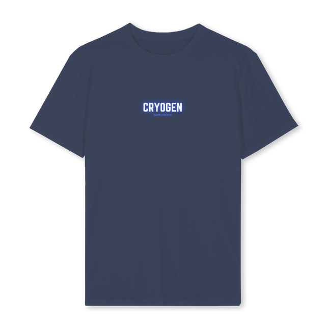 CRYOGENTT Navy Blue Regular Tee.
