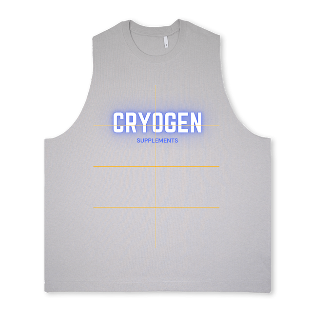 CRYOGENT Cold Silver Oversized Vest.