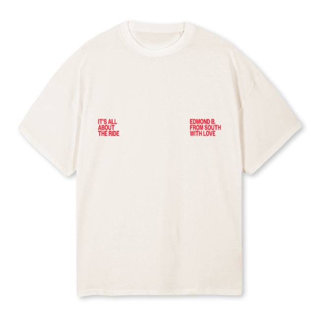 ALLABOUTTHERIDEEE Vintage White Oversized Tee.