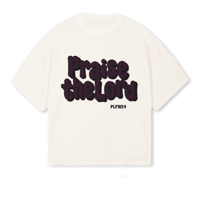 PTLTEE Vintage White Oversized Boxy Tee.