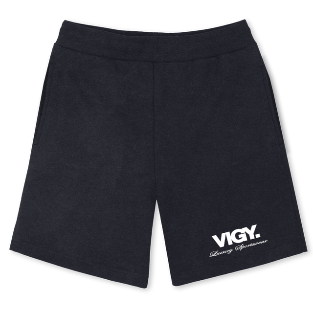 LOGOVINTAGEB Vintage Black Relaxed Sweatshorts.