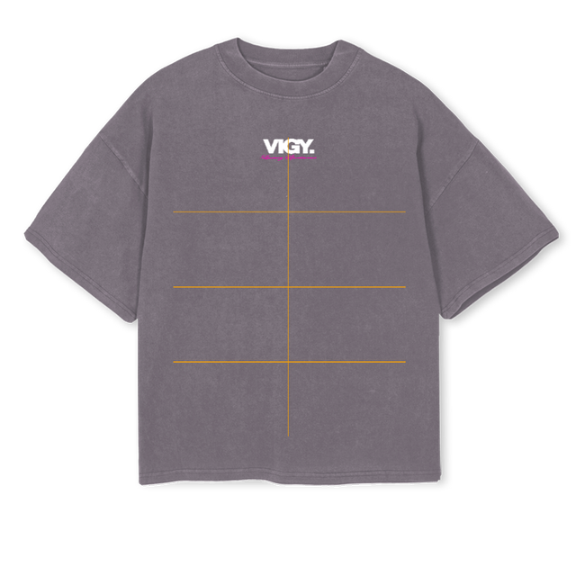 FUNDAMENTALPIGMENT Pigment Grey Oversized Boxy Tee.