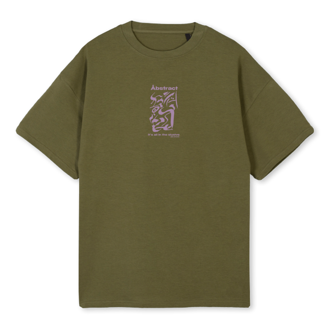 ÅBSTRACT Kaki Oversized Tee.