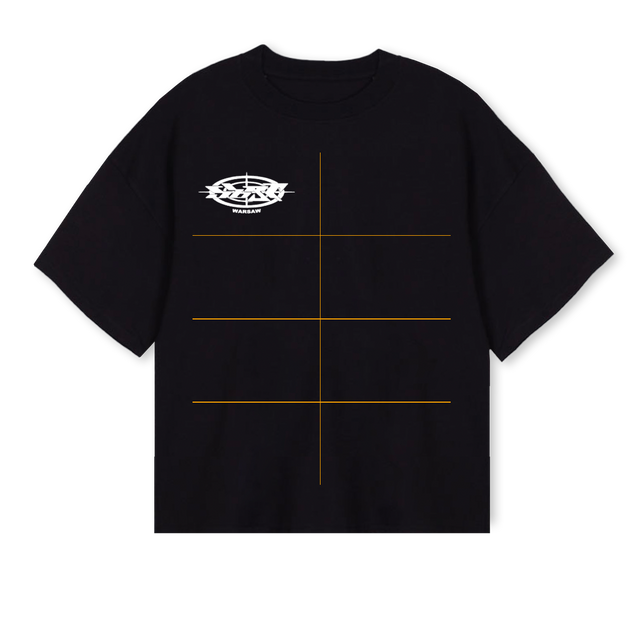OGWARSAWTEEBOXY1 Black Oversized Boxy Tee.