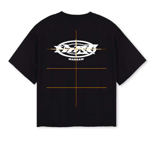 OGWARSAWTEEBOXY1 Black Oversized Boxy Tee.