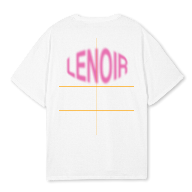 PINKBLURLENOIR White Oversized Tee.