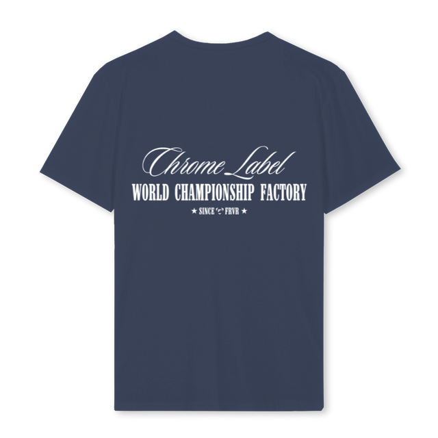 CHAMPIONSHIPFACTORY Navy Blue Regular Tee.