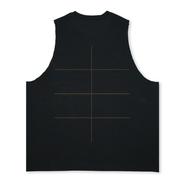 DBVESTTEE Deep Black Oversized Vest.