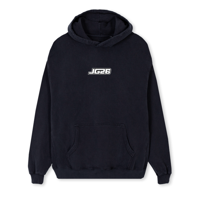 DEFINITIU Vintage Black Regular Hoodie.