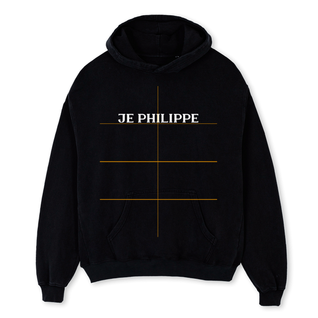 JPBLKOVRHOODIE Black Oversized Hoodie.