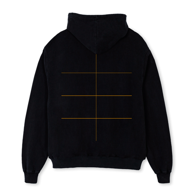 JPBLKOVRHOODIE Black Oversized Hoodie.