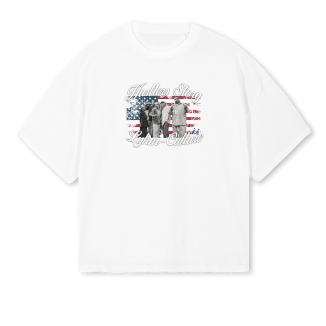 HSEASTSIDESHIRTBOXY White Oversized Boxy Tee.