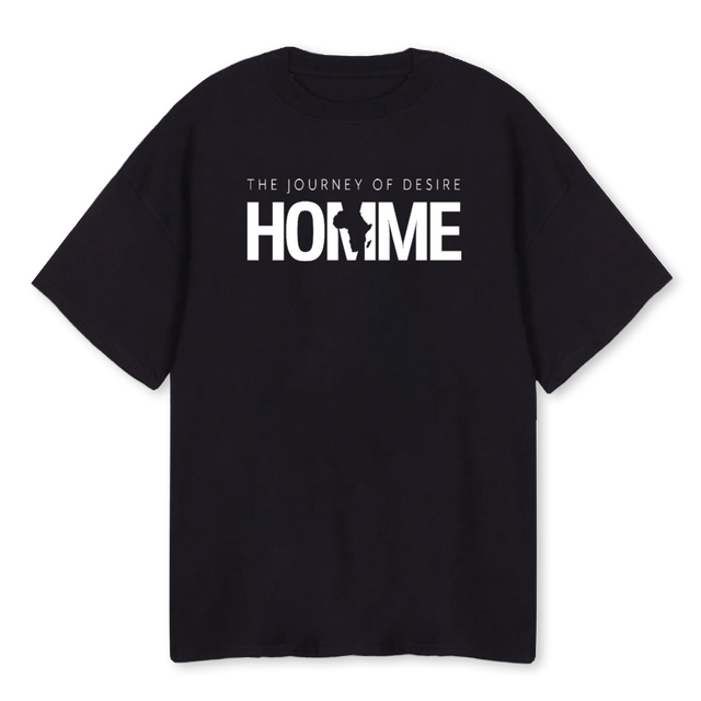 HOMMEJOURNEY Black Oversized Tee.