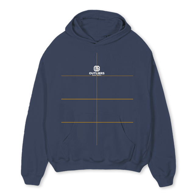 SAMPLEHOODIENB Navy Blue Oversized Hoodie.