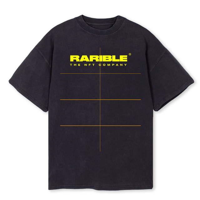 RARIBLEL Vintage Black Oversized Tee.