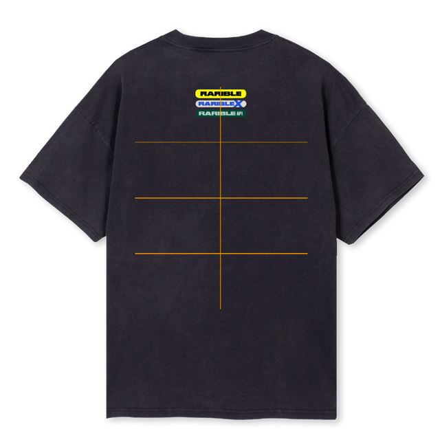 RARIBLEL Vintage Black Oversized Tee.