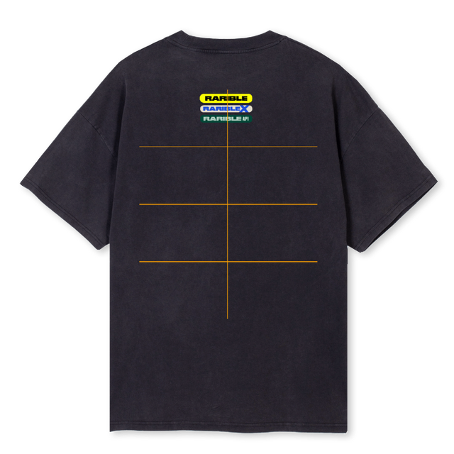 RARIBLES Vintage Black Oversized Tee.