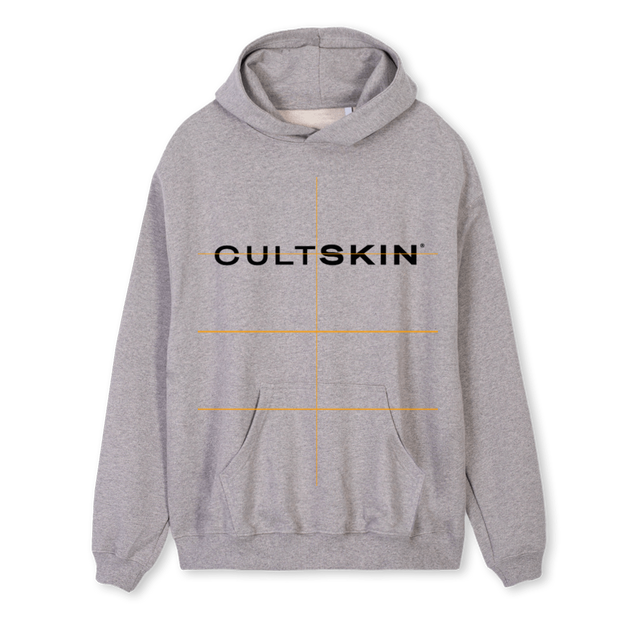 CULTG Grey Marl Regular Hoodie.