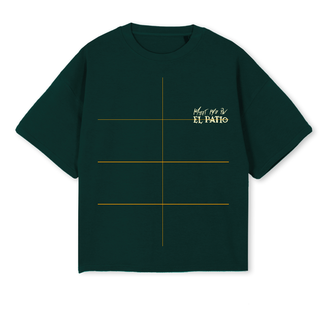 HOTELTEEGREEN Wild Green Oversized Boxy Tee.